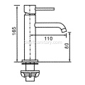 Einzelne kalte Waschbecken-Wasserhahn-Tap-Runde